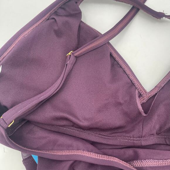 BLEU ROD BEATTIE Swimsuit Size 8 NWT One Piece Don't Mesh With Me Surplice Swim - Picture 10 of 15